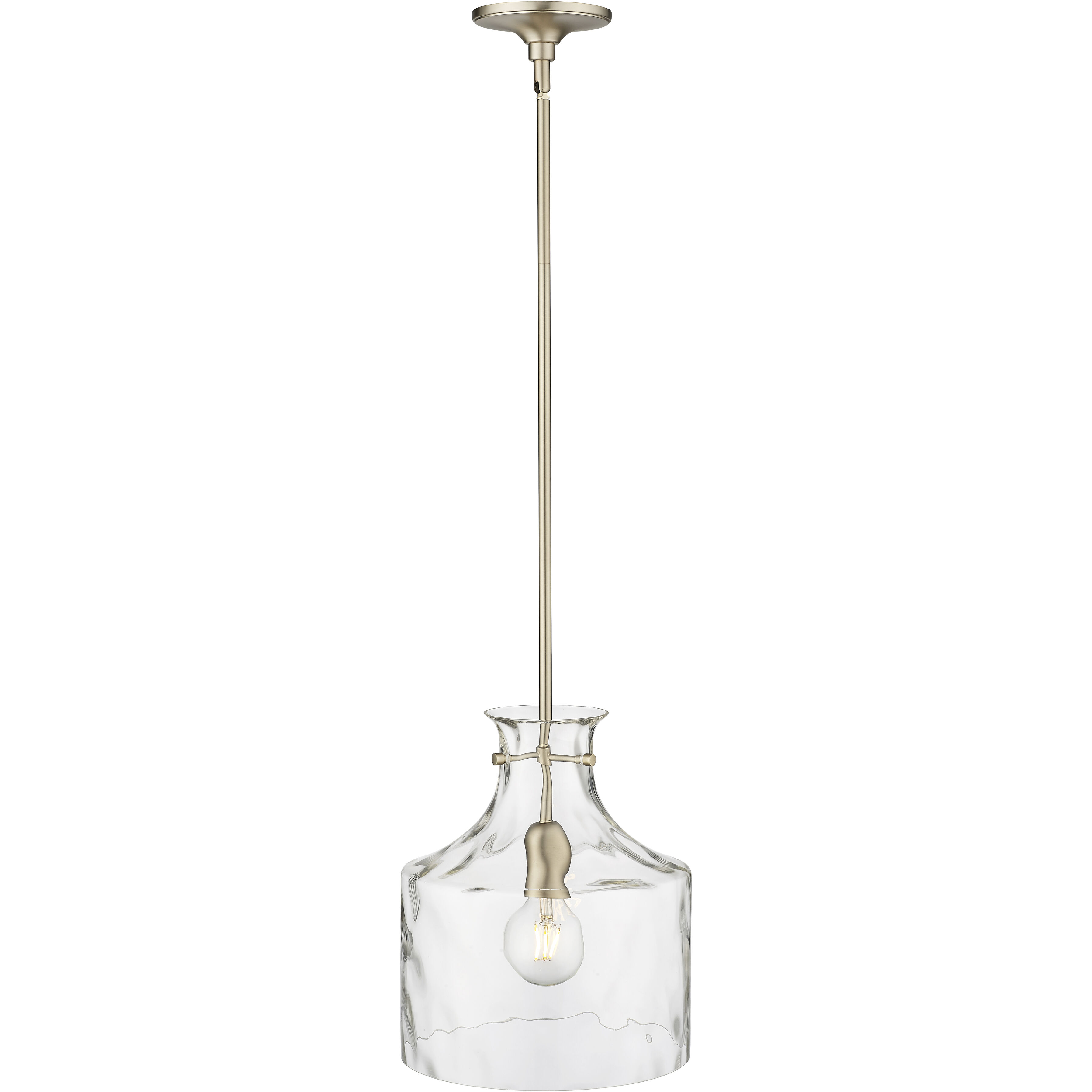 Santorini 1 Light 11 inch Modern Gold Pendant Ceiling Light